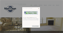 Desktop Screenshot of maxiclean.com.br